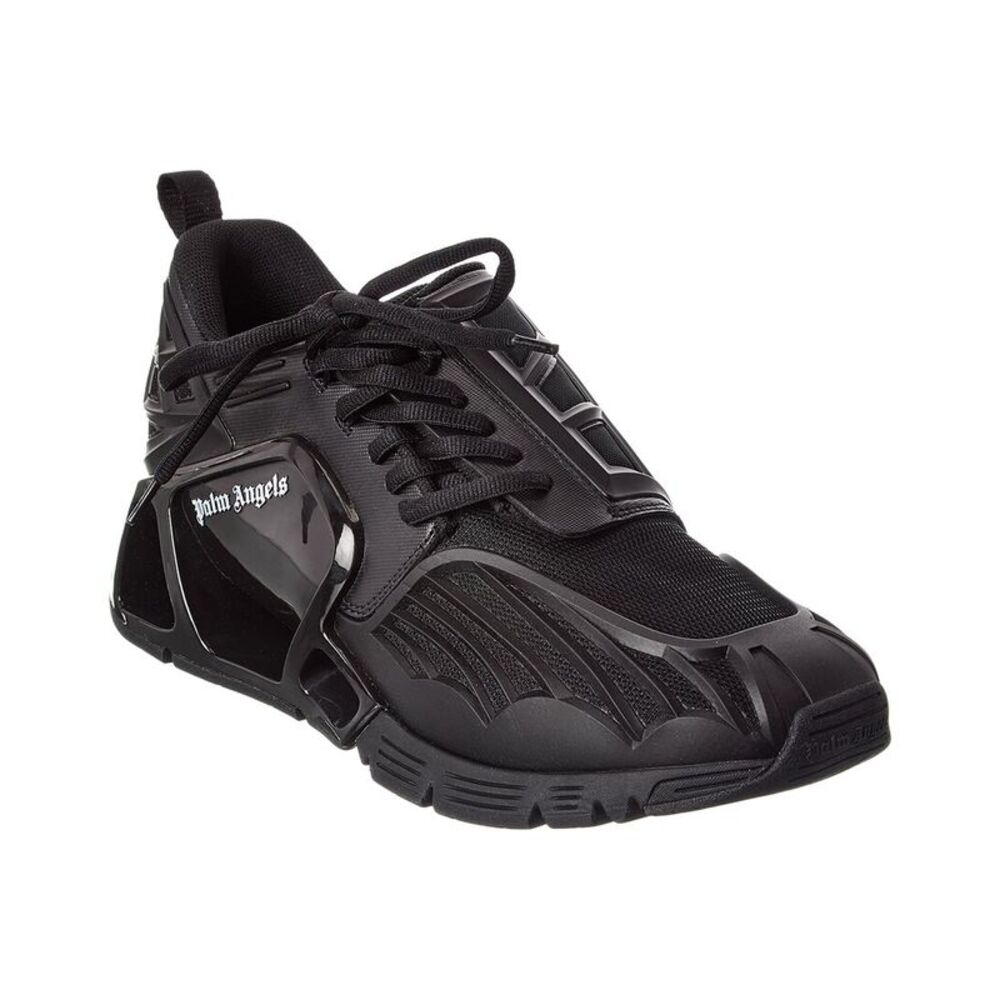 Palm Angels Racing Palm Web Sneaker, Black